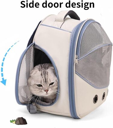 Транспортна сумка для собак Tyinerc | Сумка з регульованими ременями – для подорожей, прогулянок в авто, цуценят, кошенят (блакитна)