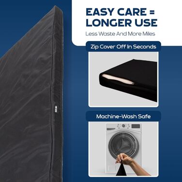 Килимок для собак у машину Ruff Liners, середньо-сірий – відомий з Shark Tank, для середніх сидінь, з неслизьким дном, водонепроникним чохлом, можна прати в машині – килимок для собак, сірий, середній (131 см x 61 см)