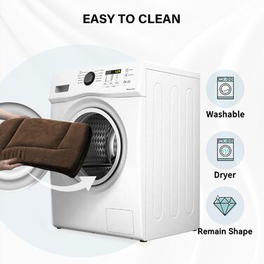 Підстилка для собак WESTERN HOME: м'яка, зручна, антиковзаюча, для великих, середніх та маленьких собак. Розмір 107x69x4 см, колір коричневий (Wave Brown)