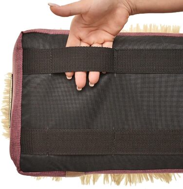 Автомобільний підлокітник для собак | Універсальний, миючий, зносостійкий, для середніх консолей, передніх та задніх сидінь | Сумка для собак, для маленьких порід | Колір: Бордовий