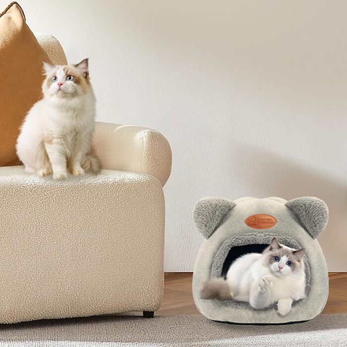 Кіт-будинок ТоКінЦен: миючий, для котів, кроликів, собак та інших дрібних тварин (сірий)