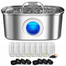 Поїлка-фонтан WINDE, металева, 3200 мл