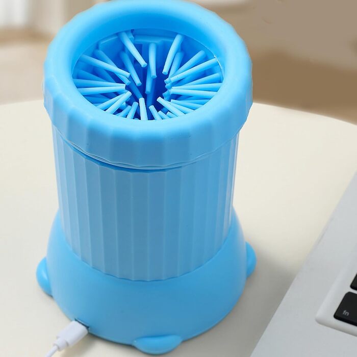 Автоматичний мийка лап для собак, USB, для дому та прогулянок, синій