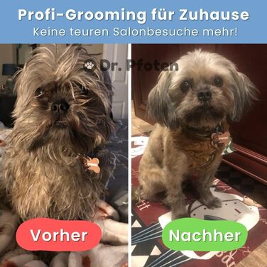 Машинка для стрижки собак та котів Dr. Pfoten MultiTrim Pro 4-в-1 - тиха, професійна, водонепроникна (IPX7), з 4 насадками, для догляду за лапами, біла