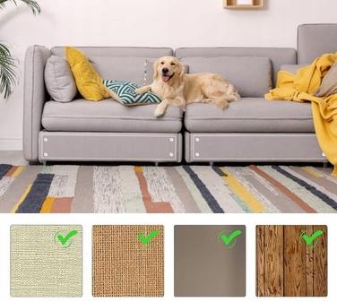 Захисна плівка-накладка для диванів та крісел від кігтів кота, самоклеючий рулон-дряпалка 5м x 30см