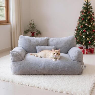 М'яке ліжко для котів та собак великого розміру 90x56x30 см, з неслизьким дном