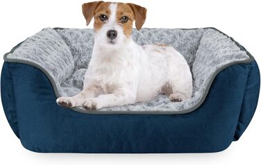 Ортопедичне ліжко для собак JOEJOY: велике, середнє, маленьке, миється, м'яке, дихаюче, для цуценят та домашніх тварин, 25'x 21'x 8', Marineblau