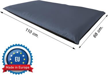 Водонепроникний килимок для собак Aveanit 110x68 см, вовняна ковдра, лежанка для собак, килимок для подорожей, кемпінгу, графіт