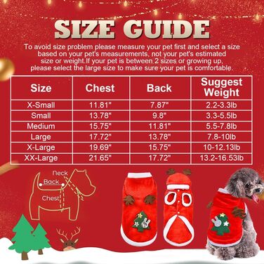 Теплий святковий пуловер для собак з високим коміром, розмір L (1 шт.)