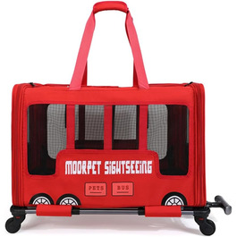 Дитяча коляска для тварин Galatée, сумка-переноска для собак та котів, складана переноска для подорожей, кемпінгу (червона)