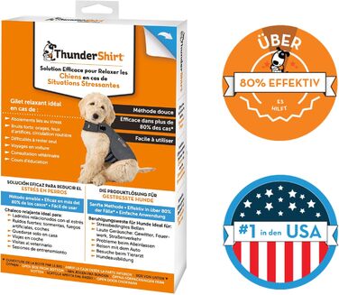 Мантіл для собак Petlife ThunderShirt, сірий, розмір M