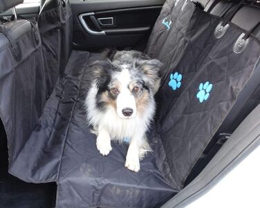 Плед для собак Callieway Autoschondecke Woo, чорний, м'який, для автомобіля