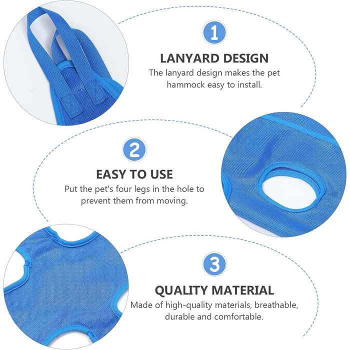 Набір для догляду за тваринами з гамаком: догляд за кігтями та шерстю. Підходить для котів та собак. Легка збірка та практичний дизайн.