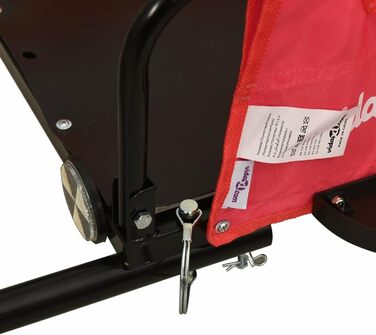 Причіп для велосипеда ARKEM, червоний, оксфордська тканина, з кулачковим з'єднанням, для собак та перевезення вантажів