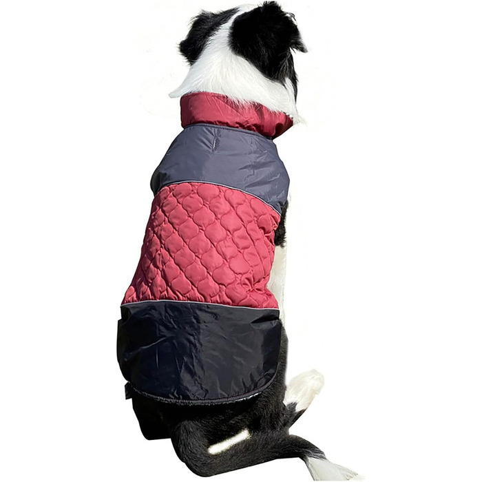 Водонепроникний зимовий теплий одяг для собак - зимовий теплий одяг для маленьких та середніх собак (коричневий, червоний, XXL)
