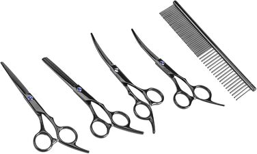 Професійний набір ножиць для грумінгу собак та котів, 7 шт.