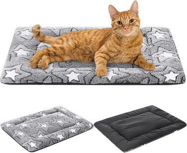 Намалу 2 шт. Деки для собак, подушки для собак, миється, ліжко для собак з двосторонньою подушкою, зірковий принт, килимок для собак, м'який, прохолодний та теплий, ліжко для котів, ковдра для домашніх тварин для маленьких, середніх та великих собак