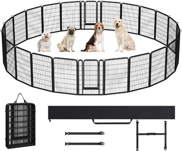 Клітка для цуценят Yaheetech з 24 елементів, 100 см, для дому та саду