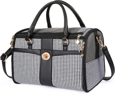 Сумка-переноска для собак NewEle Fashion, чорна, для маленьких собак до 4.5 кг, з великими кишенями, підходить для подорожей (авіакомпанії)