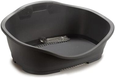 Корзина для собак Beeztees Sleeper 2, 55 см, антрацит, 68 × 47 см