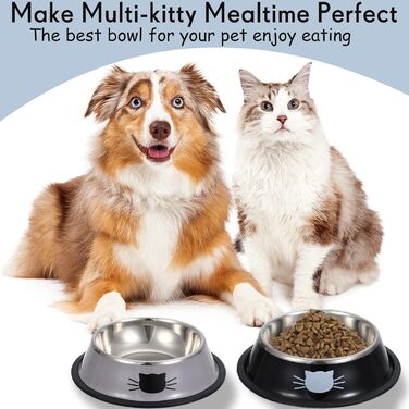 Кігтечки для котів Hillban з нержавіючої сталі SSS, з гумовим дном, неслизькі, для дрібних тварин, стекуються, набір 10 шт.