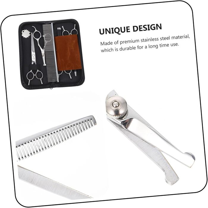 Набір для грумінгу собак: машинка для стрижки, ножиці для шерсті, професійний набір для догляду за собаками, нержавіюча сталь