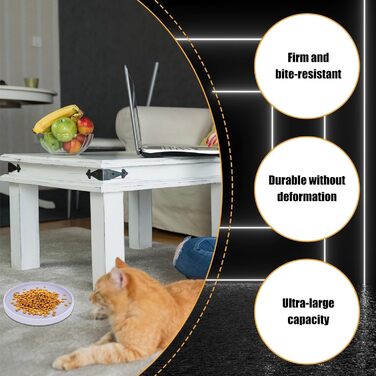 Набір мисок для котів (3 шт.) - зелений, рожевий, фіолетовий, 18 см, силікон, для сухого та вологого корму