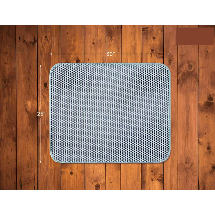 Килимок для котячого туалету KA®, великі коти, водонепроникний, EVA, PVC, двошаровий, для дому, балкону, вітальні