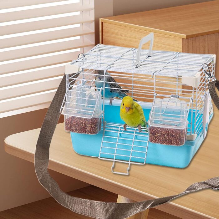 Транспортний бокс для тварин Ceprznvey: переноска-переноска для маленьких тварин, блакитна