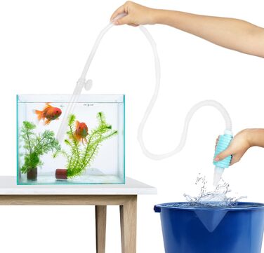 Сифон для акваріума TERA PUMP, довжина 3 м, набір з 2 шт., ручний насос для очищення ґрунту, BPA-вільний, для водозаміни