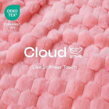 М'яка ковдра для собак та котів Luciphia, 3 шт. у наборі, фланель, 52x76 см, рожева