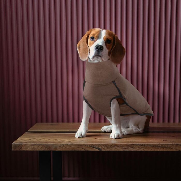 Зимовий одяг для собак ROZKITCH: теплий пуловер/комбінезон, вітронепроникний, для маленьких, середніх та великих собак (3XL, довжина спини 25-28), коричневий