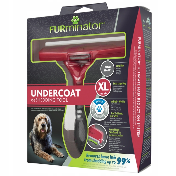 Щітка-гребінець Furminator для собак з довгою шерстю, розмір Giant