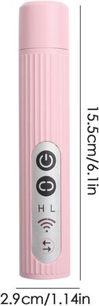 Шліфувальник для собачих кігтів | 3-ступеневий акумуляторний портативний LED | Шліфувальник кігтів для собак - для дорослих, сім'ї, друзів (рожевий)