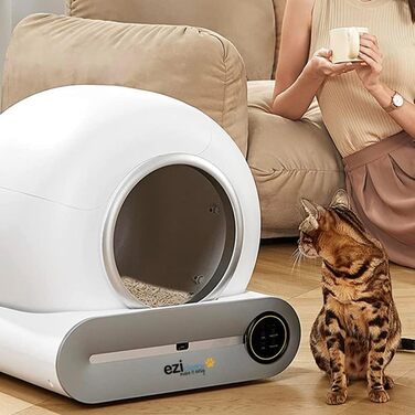 Автоматичний туалет для котів EZICLEAN CATBOT K8i з самоочищенням та Wi-Fi
