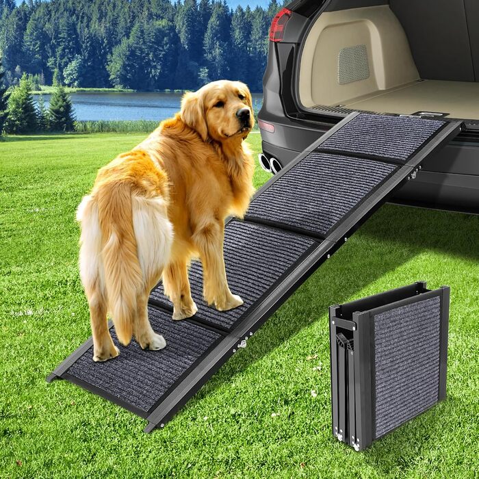 Рампа для собак у машину, 160 см, антиковзка поверхня, для SUV, середніх та великих собак