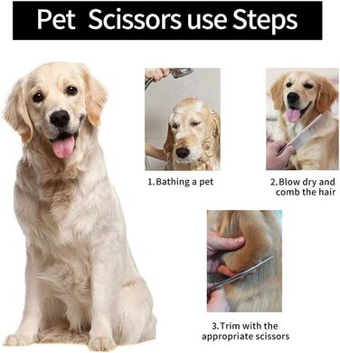 Професійна ножиця для грумінгу тварин, 18 см, нержавіюча сталь, гостра, для грумінг-салонів