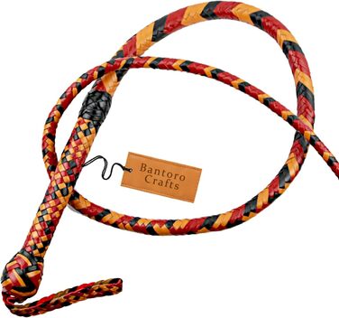 БантОро Крафтс: Батогом з кенгурячої шкіри, 16 плетінь, 3.6м (12 футів), для косплею та реквізиту