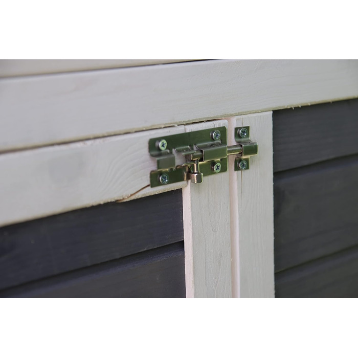 Будка для собак SunnyDogs з масивного дерева | Тепла та водовідштовхуюча будка з дахом та терасою | Розміри: 130 x 118 x 108 см