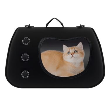 Сумка-переноска для собак, маленька, через плече, чорна. Ідеально для прогулянок, пікніків, кемпінгу. Зручна, легка, прозора переноска для маленьких собак.