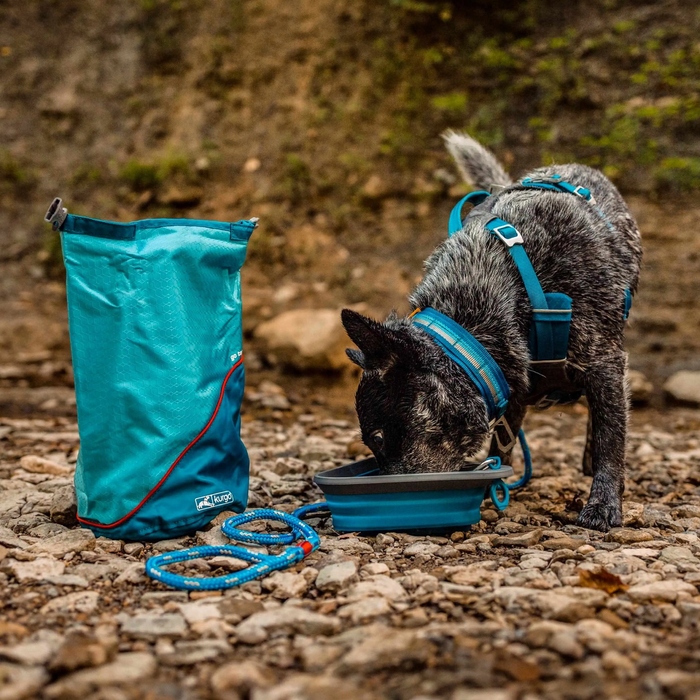 Текстильний контейнер для сухого корму для собак Kurgo Kibble Carrier, водонепроникний, червоний