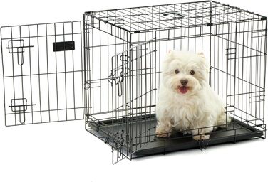 Металева клітка для собак Carlson Secure and Compact Double Door, мала