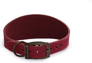 Льоняний нашийник для собаки Ancol Timberwolf, малинового кольору, 34-43 см
