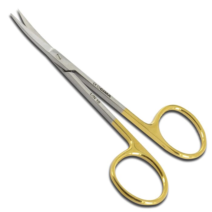 Ножиці хірургічні Gima Iris, вигнуті, 11,5 см, з міцними кінчиками, для високої точності