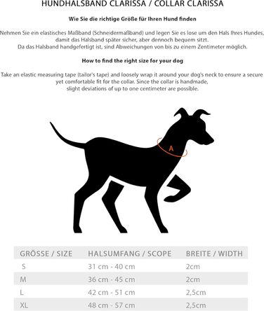 Сплетене шкіряне ошийник для собак – Міцний ручної роботи з преміум-шкіри буйвола Clarissa (M (36.0-45.0cm))
