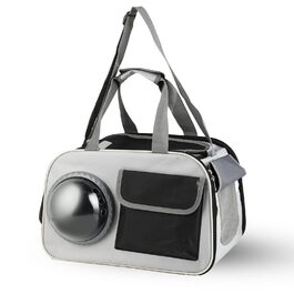 Складана переноска для тварин 45x26x28 см – для котів та собак до 8 кг – для авто, літака та поїзда, стабільна, вентильована та легка