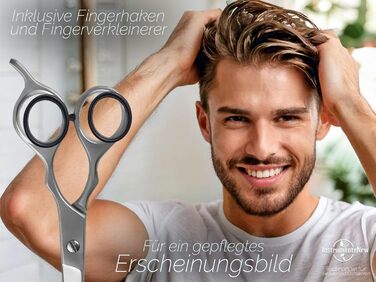 Набір для стрижки волосся Ergo-Set 6 дюймів (15,24 см) з професійними ножицями для стрижки, моделювання та філірування з нержавіючої сталі
