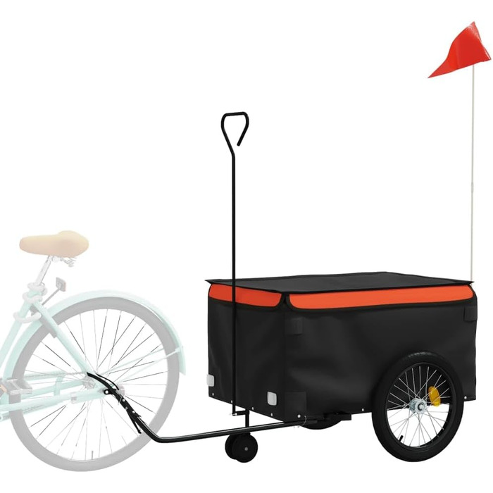 Причіп для собак Gecheer, 30 кг, 137 x 68 x 59 см, помаранчевий