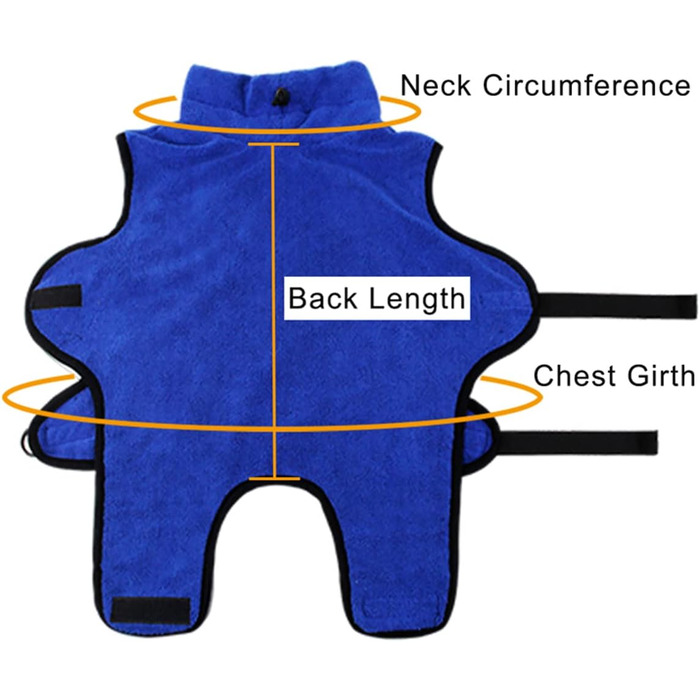 Рушник для собак BbearT® з мікрофібри, супер вбираючий, швидковисихаючий, для собак різних розмірів