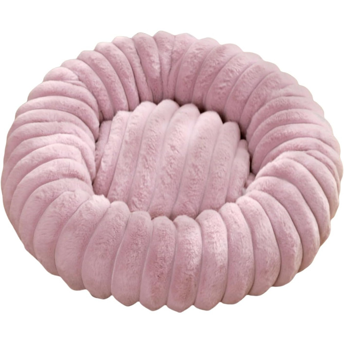 М'яке ліжко-подушка у вигляді пончика для собак та котів, фіолетовий, 70x70 см